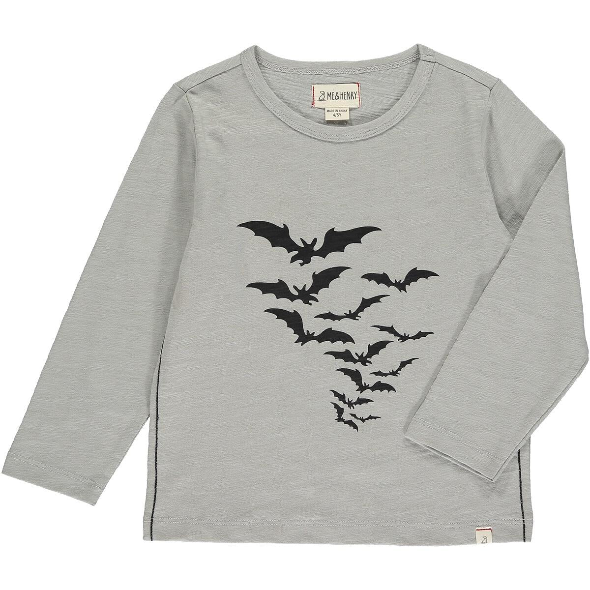 me and henry, cotton, long sleeve tshirt, halloween, bats, fall, spooky, boy, toddler