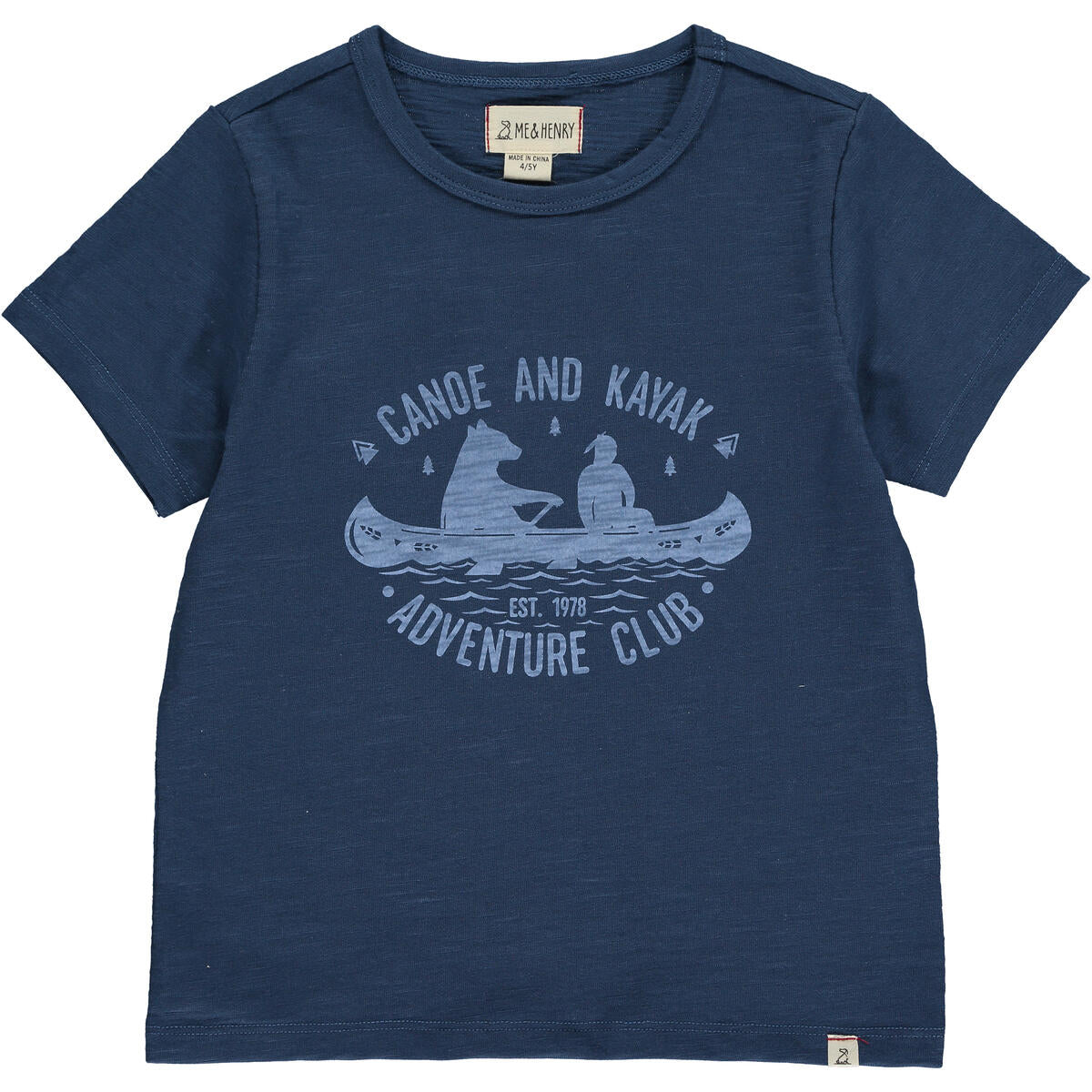 me and Henry, navy, adventure, t shirt, short sleeve, blue, cotton, little boy, toddler, baby