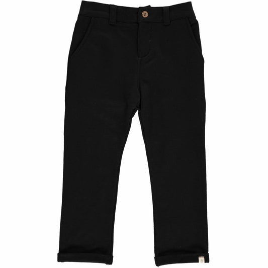 me and henry, black, cotton trousers, chinos, pants, adjustable waist