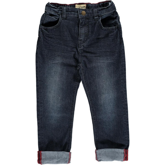 me and Henry mark blue denim jeans, little boy, toddler, tapered leg, straight, pants