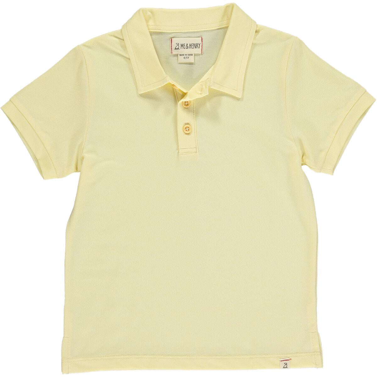 me and Henry, shipping ,lemon, yellow, short sleeve ,polo, shirt, cotton, little boy, toddler, cotton, spring, summer, easter, dressy