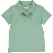 shirt sleeve collared short sleeve polo shirt, green, mint, short sleeve, teal, collar, cotton, dressy, little boy, toddler, baby, boy
