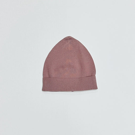 viverano organic cotton dusty pink beanie hat winter hat 