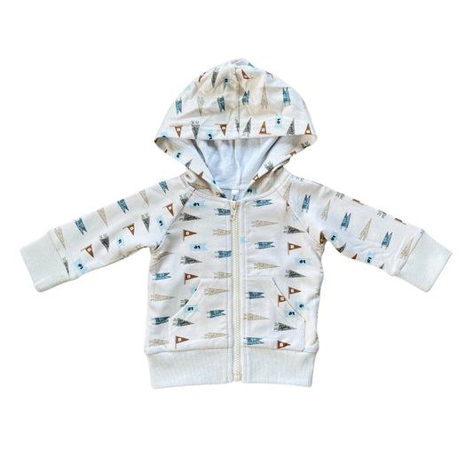 Babysprouts Boy's Hooded Jacket – Retro Banner