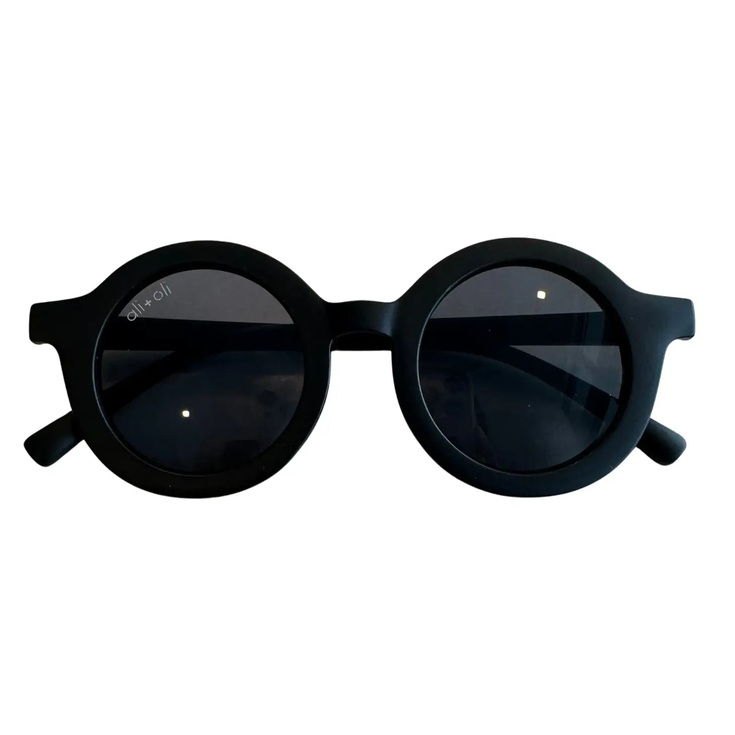 Ali and oli black round sunglasses 