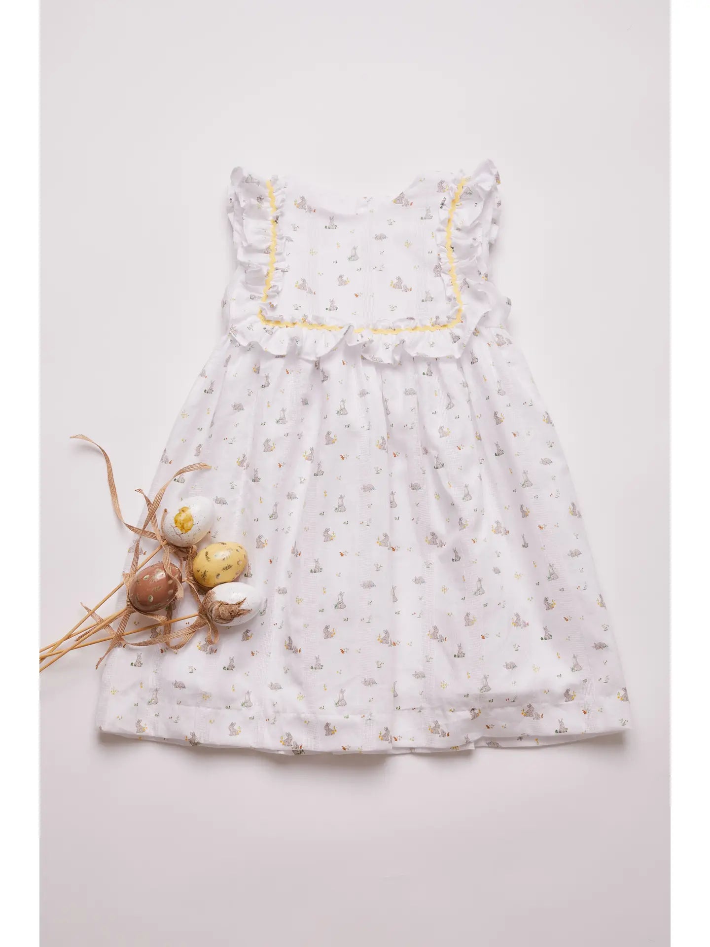 baby girl bunnies easter dress