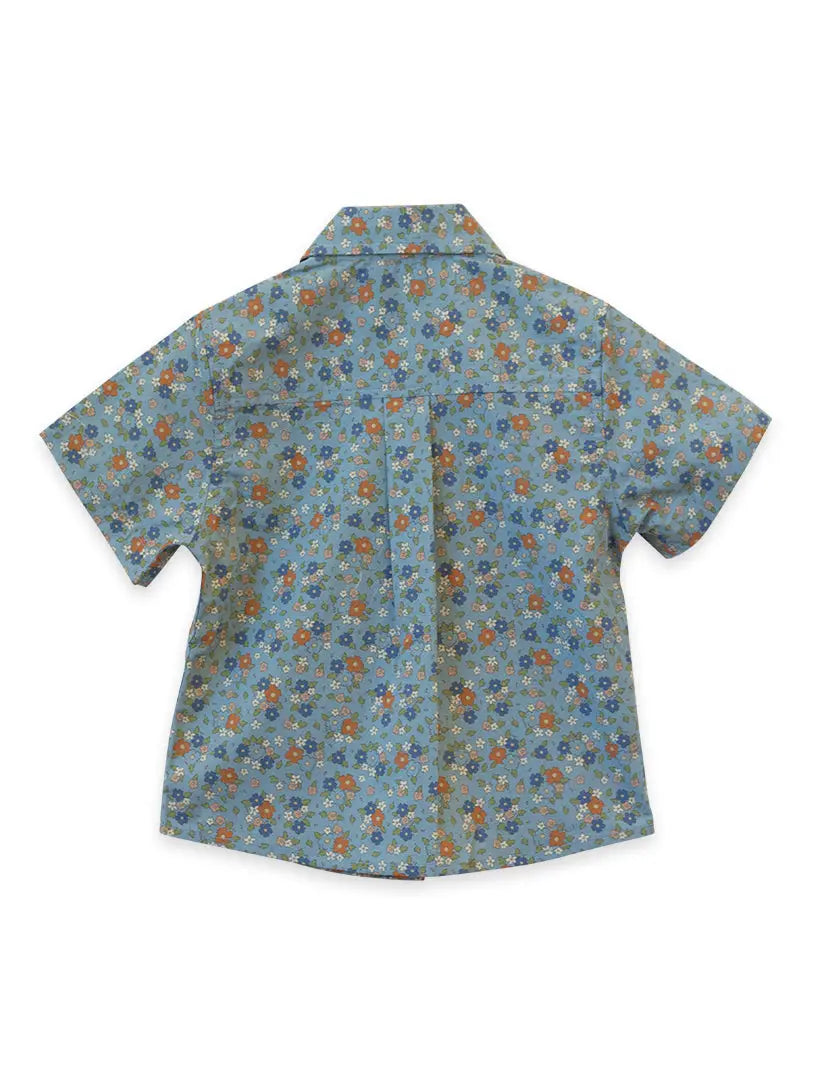 Beet World Collar Shirt - Cottage Floral