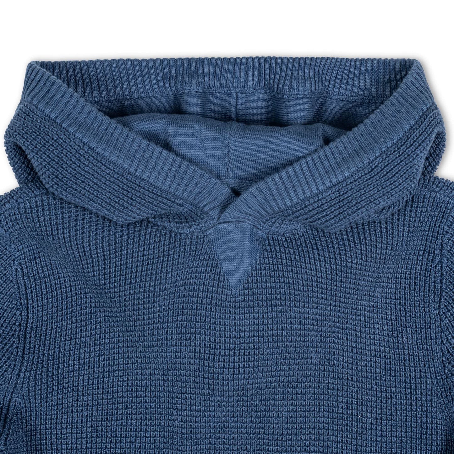 Hope and Henry Organic Kanga Sweater Hoodie – Dark Blue w/Tipping