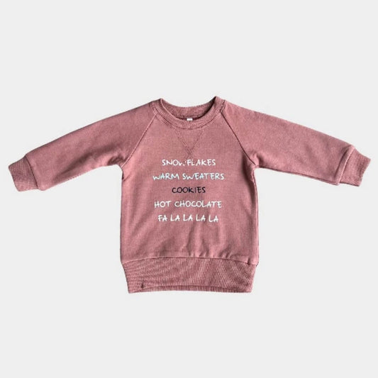 babysprouts, holiday, girls,sweatshirt, featuring all you winter activities and words