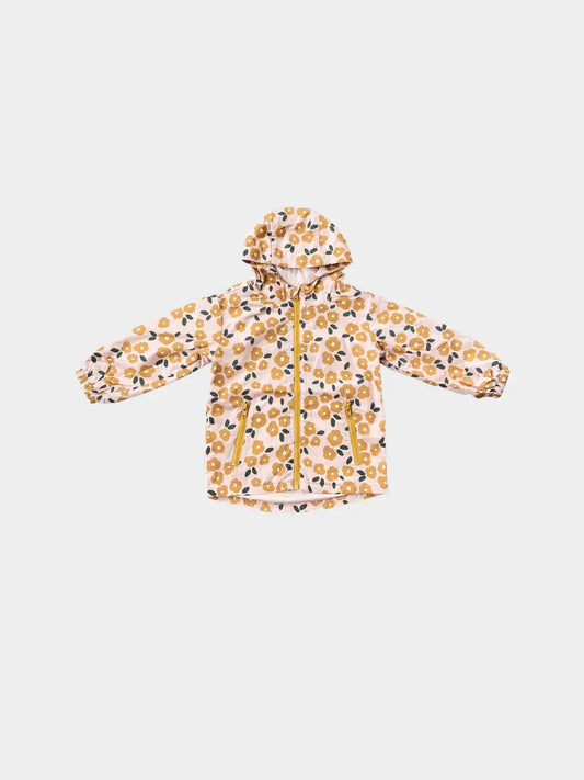 girls gold floral rain coat baby sprouts