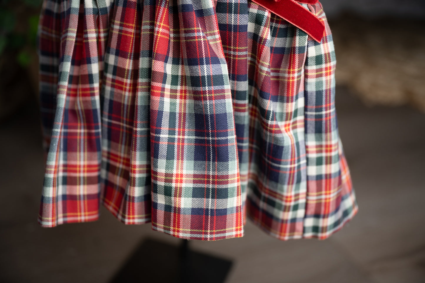 Pi&Pa Classic Tartan Girl Christmas Dress