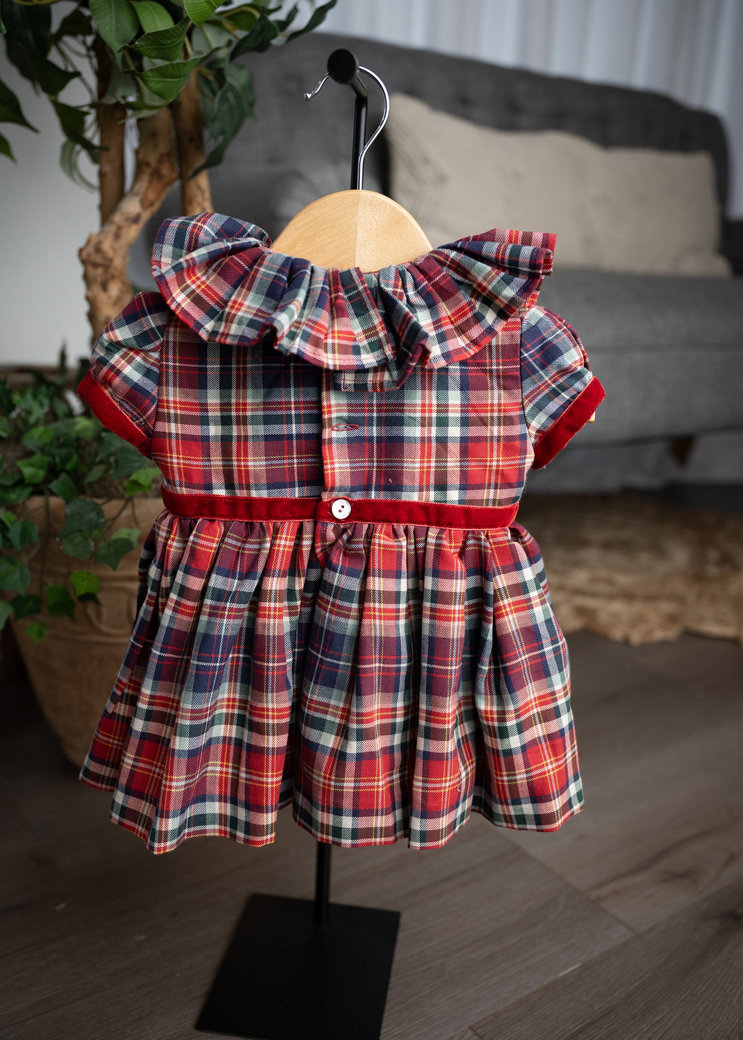 Pi&Pa Classic Tartan Girl Christmas Dress