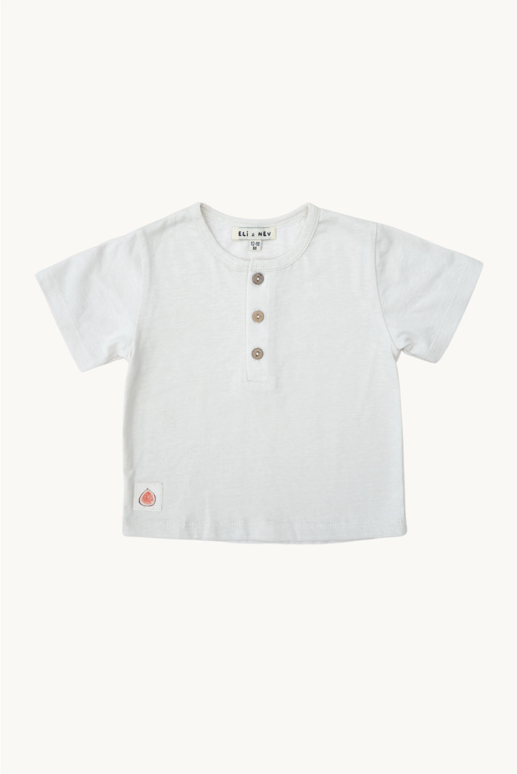 cream short sleeve shirt Eli & Nev Baby/Kid's T-Shirt - Merin/Fig